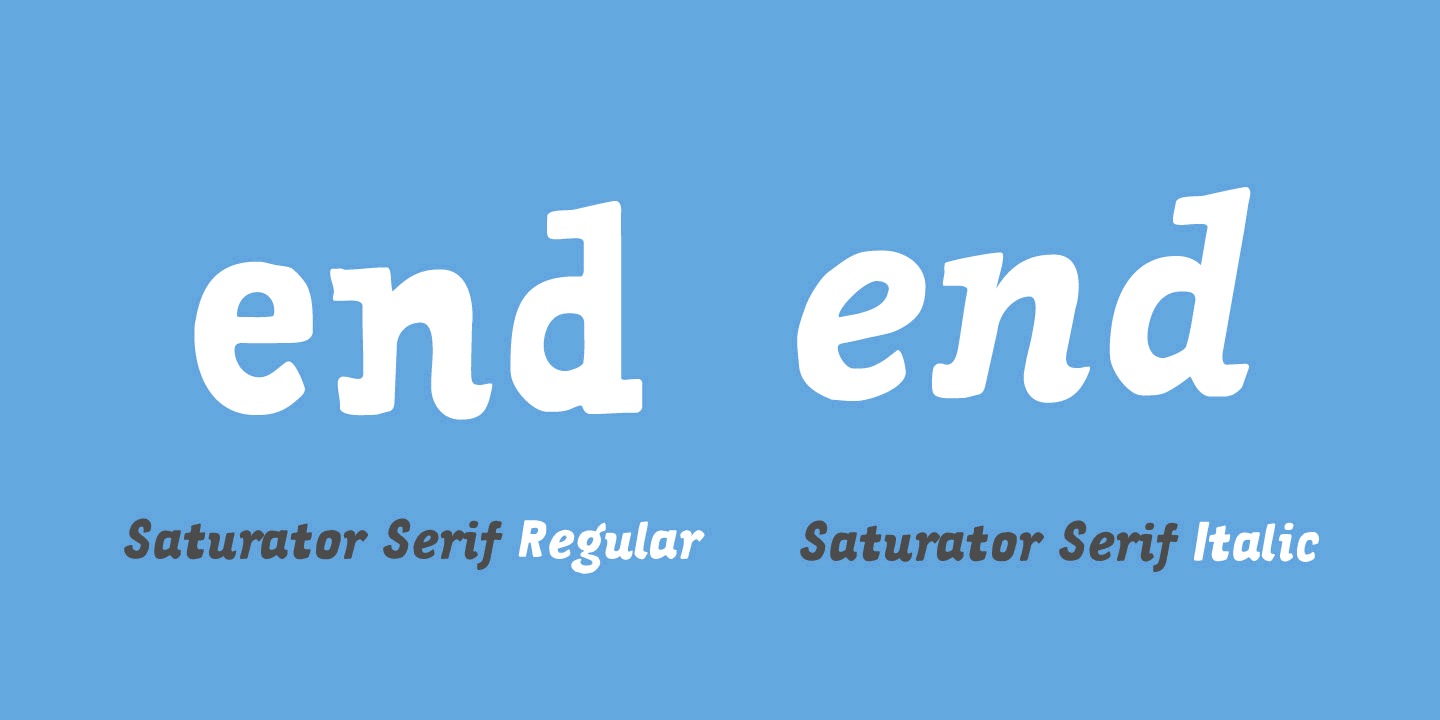 Saturator Serif FA