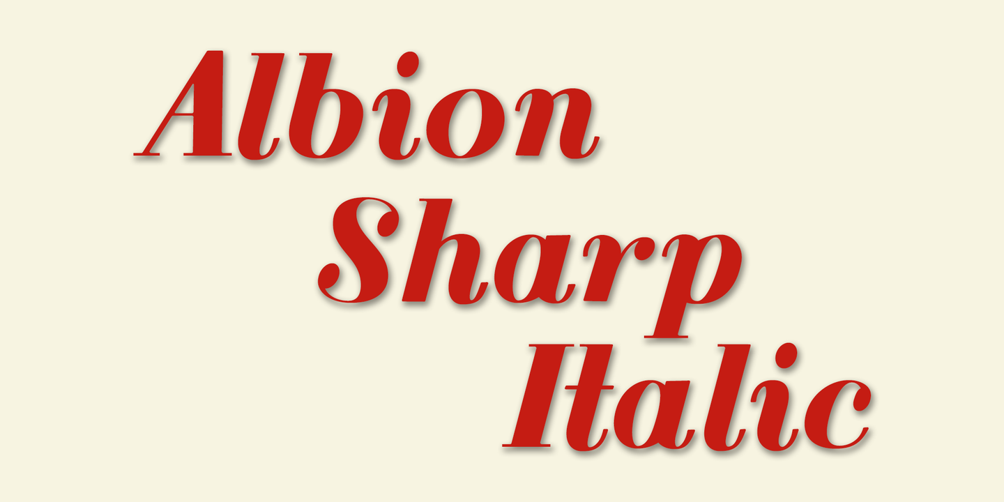 Albion Sharp Italic™