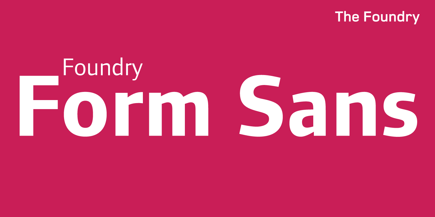 Foundry Form Sans