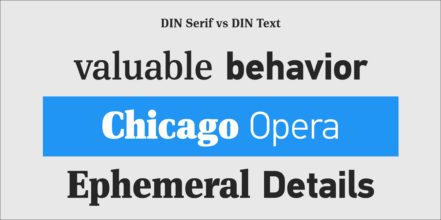 PF DIN Serif™