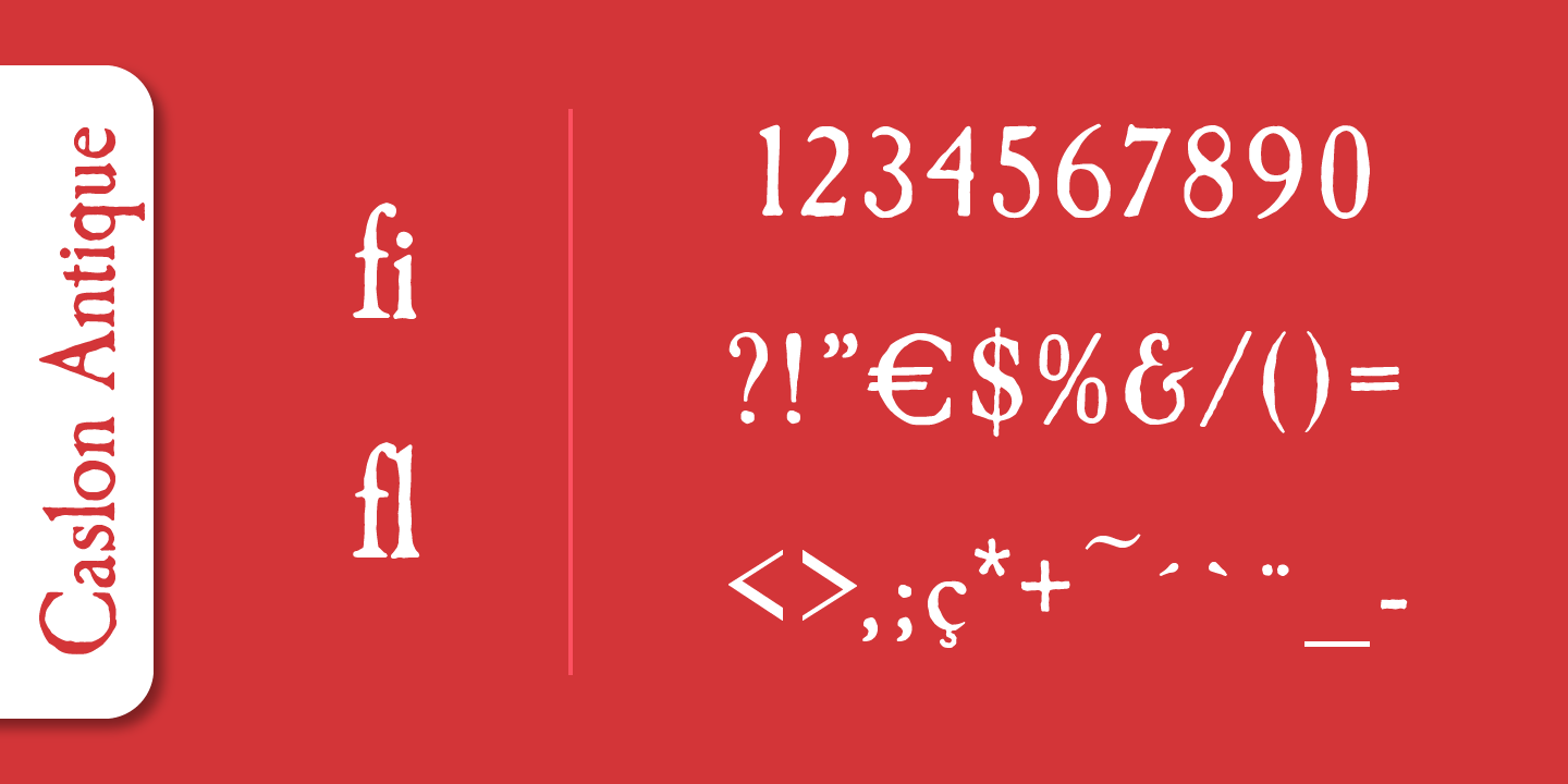 Caslon Antique Pro