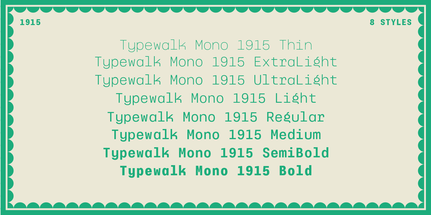Typewalk Mono 1915