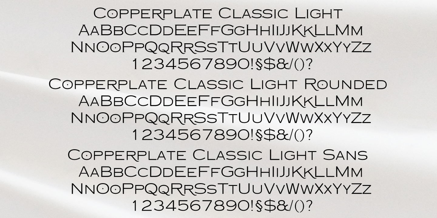 Copperplate Classic Light