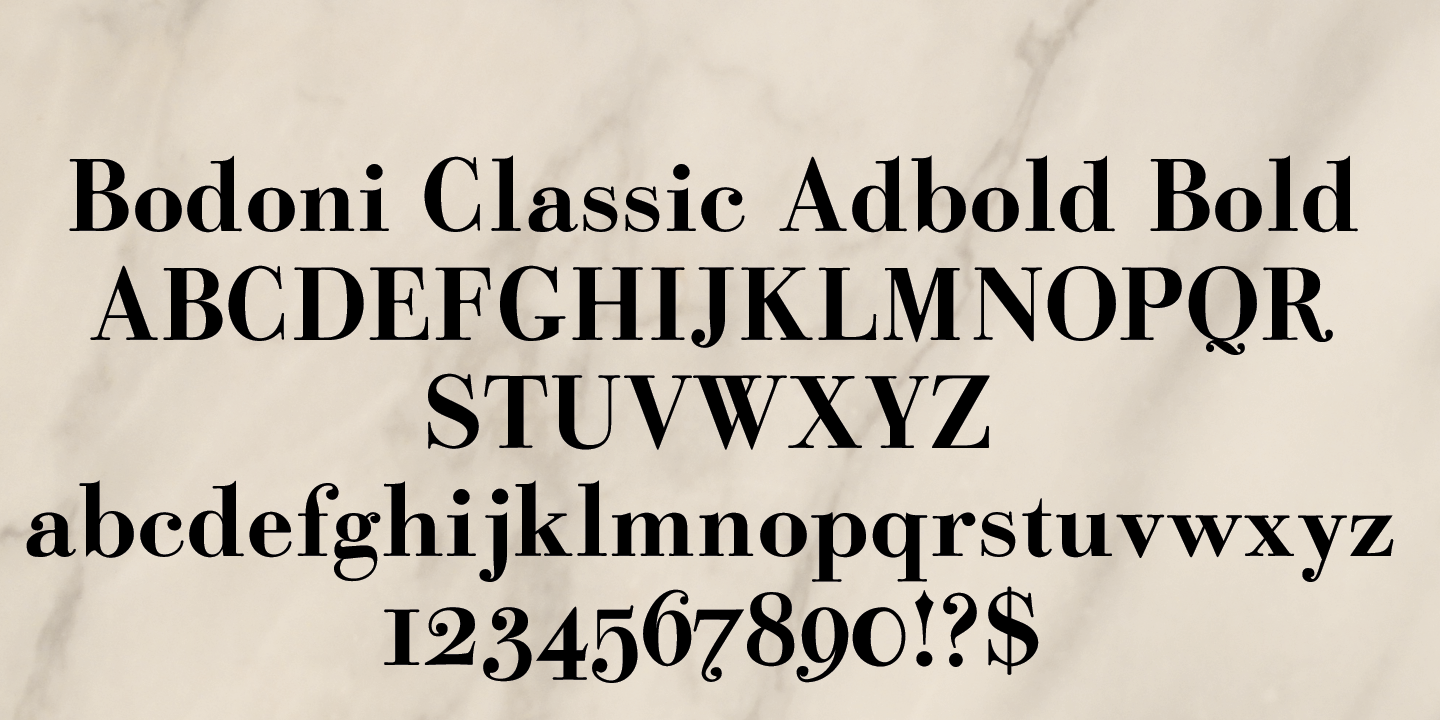 Bodoni Classic Ad