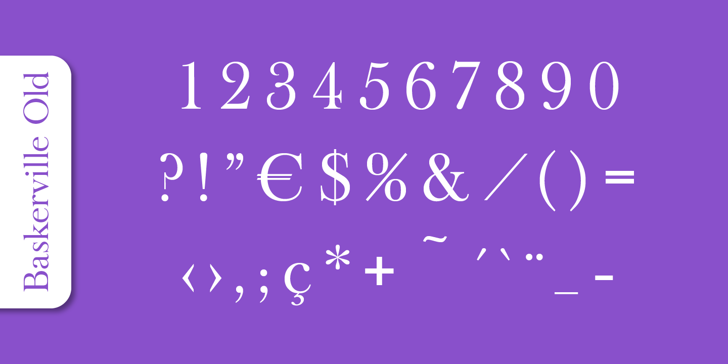 Baskerville Old Serial™
