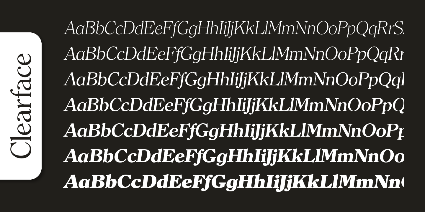 Clearface Serial™