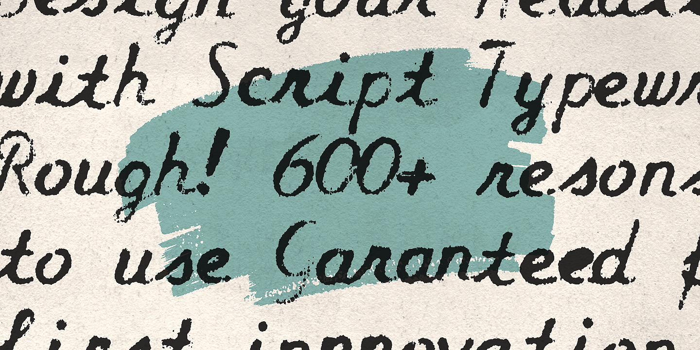 Script Typewriter Rough