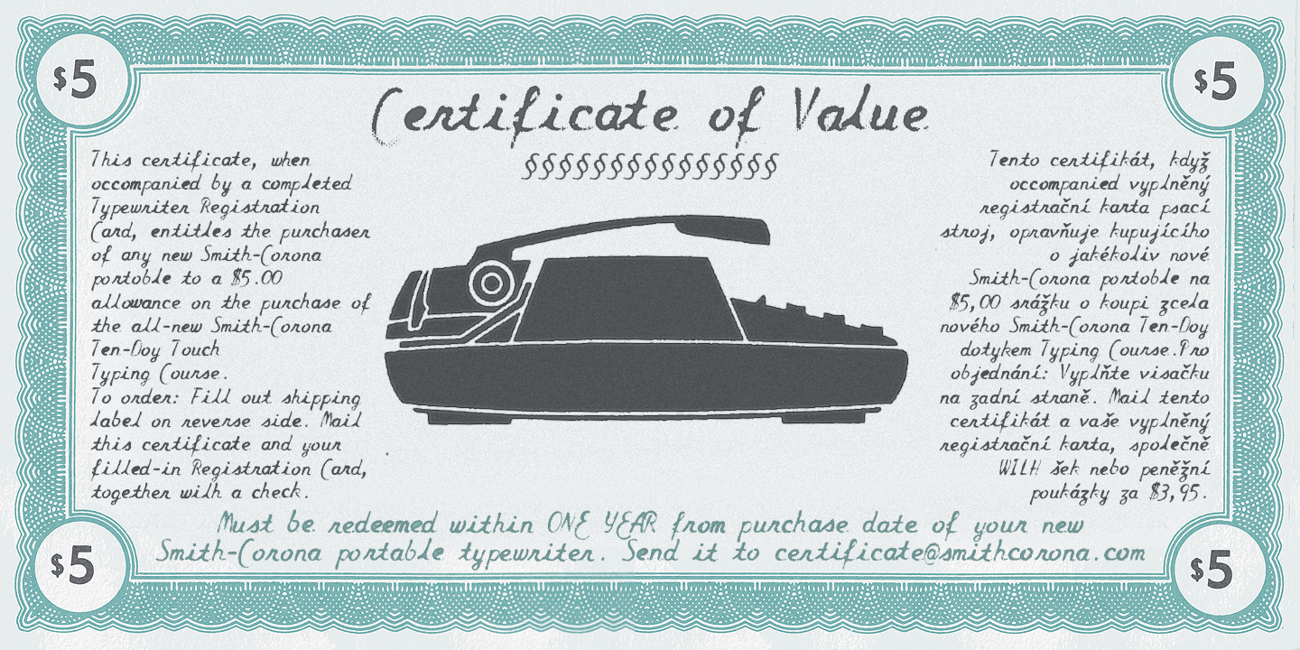 Script Typewriter Rough