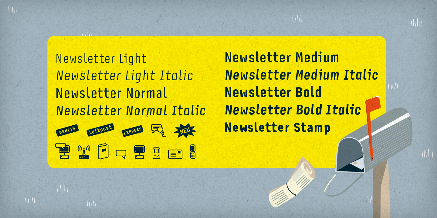 Newsletter Font Desktop MyFonts