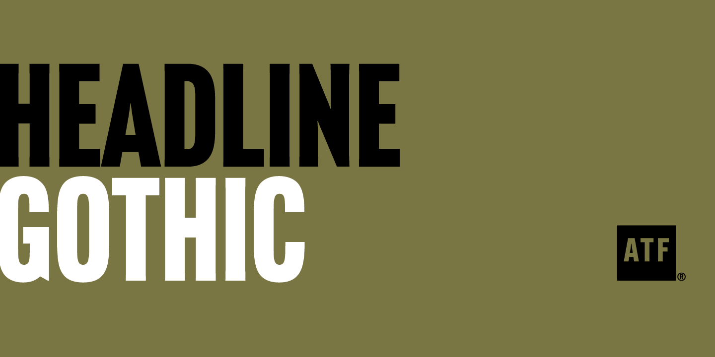 ATF Headline Gothic Font Desktop MyFonts