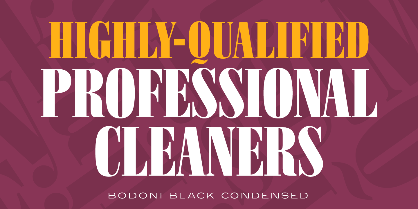 Bodoni Black Condensed