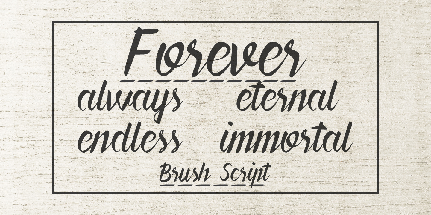 Forever Brush Script