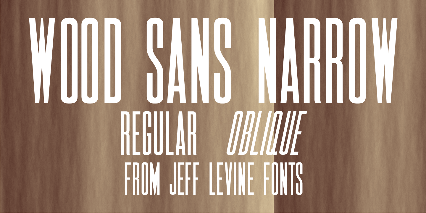 Wood Sans Narrow JNL