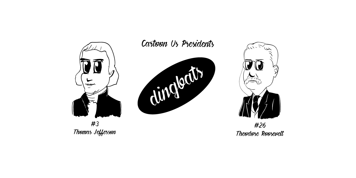 Cartoon US Presidents Dingbats