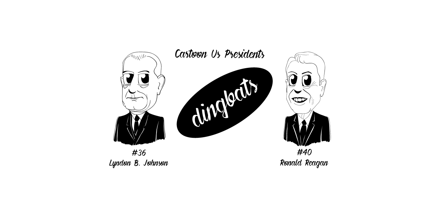 Cartoon US Presidents Dingbats