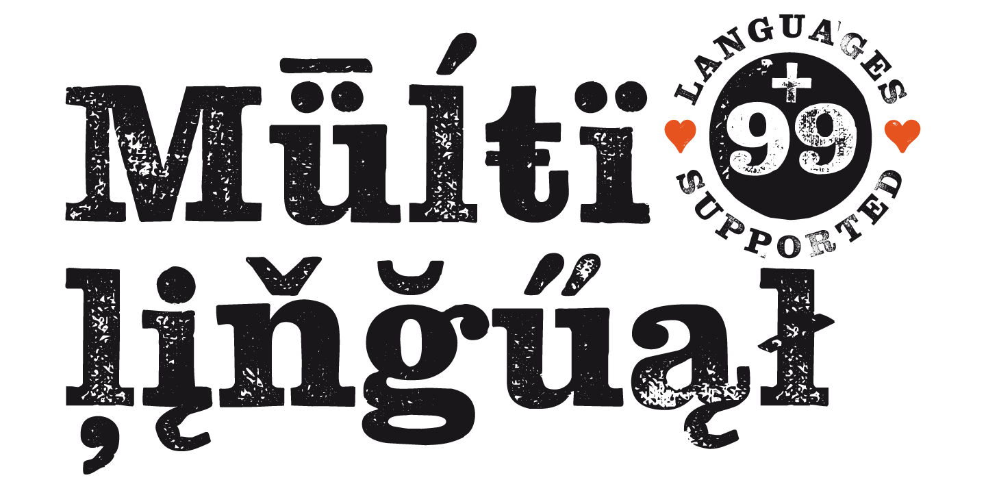 Hand Stamp Slab Serif Rough