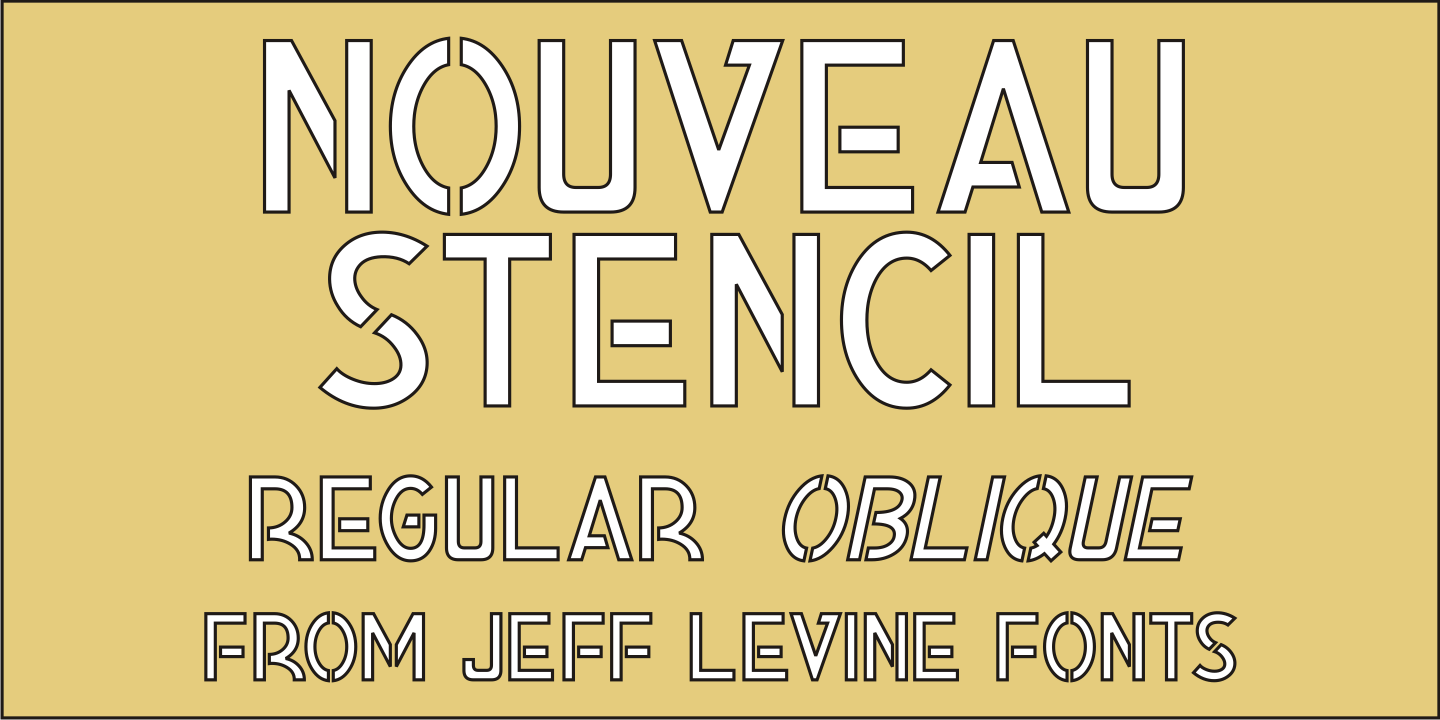 Nouveau Stencil JNL