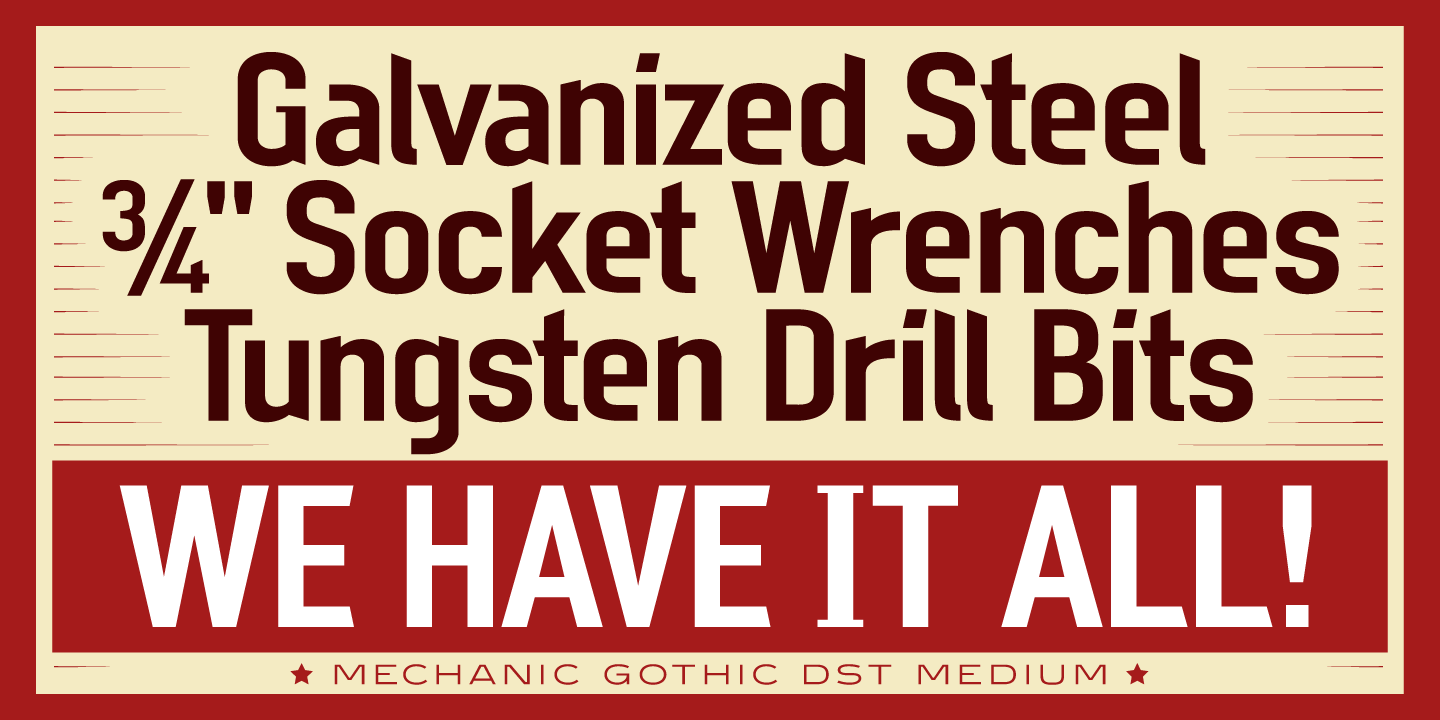 Mechanic Gothic DST™