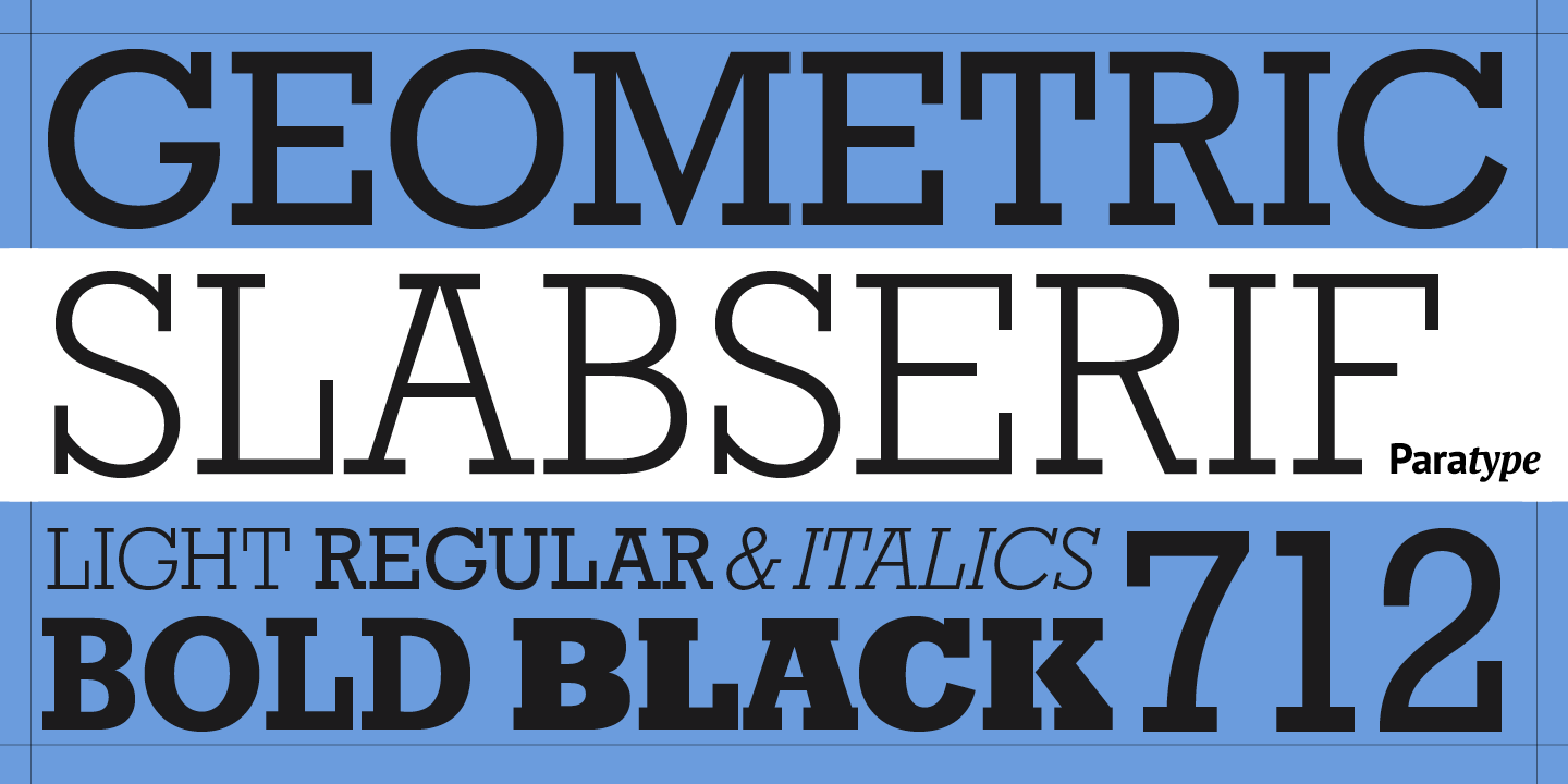 Geometric Slabserif 712