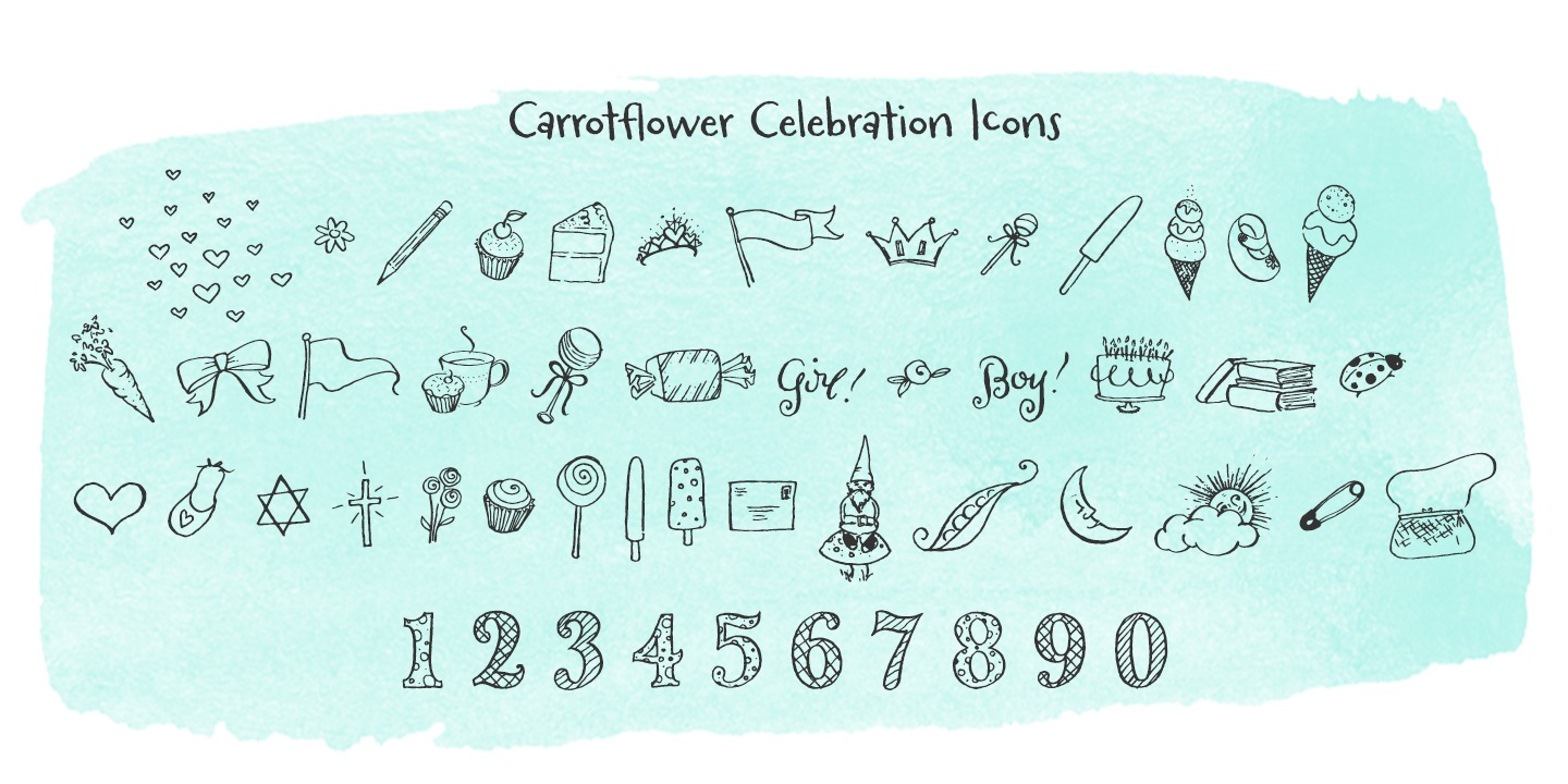 Carrotflower Celebration Icons™