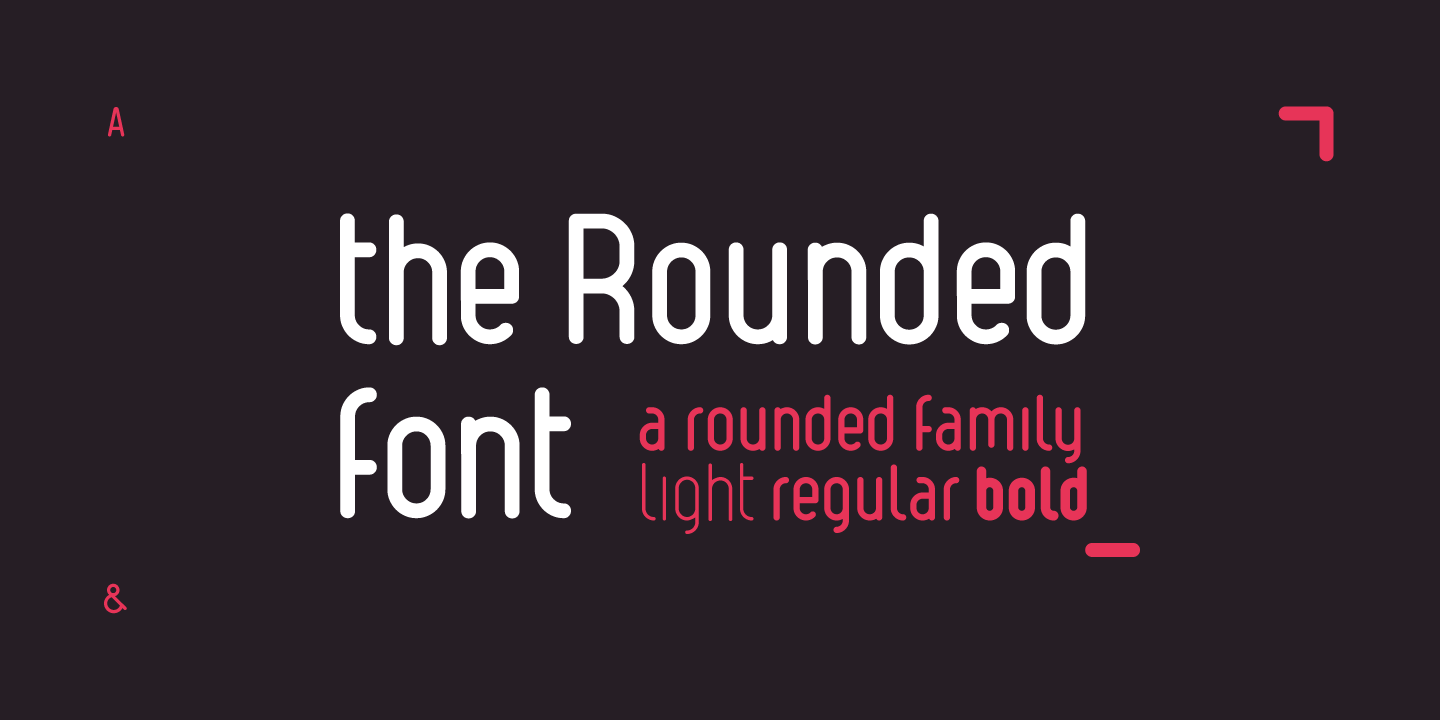 The Rounded Font