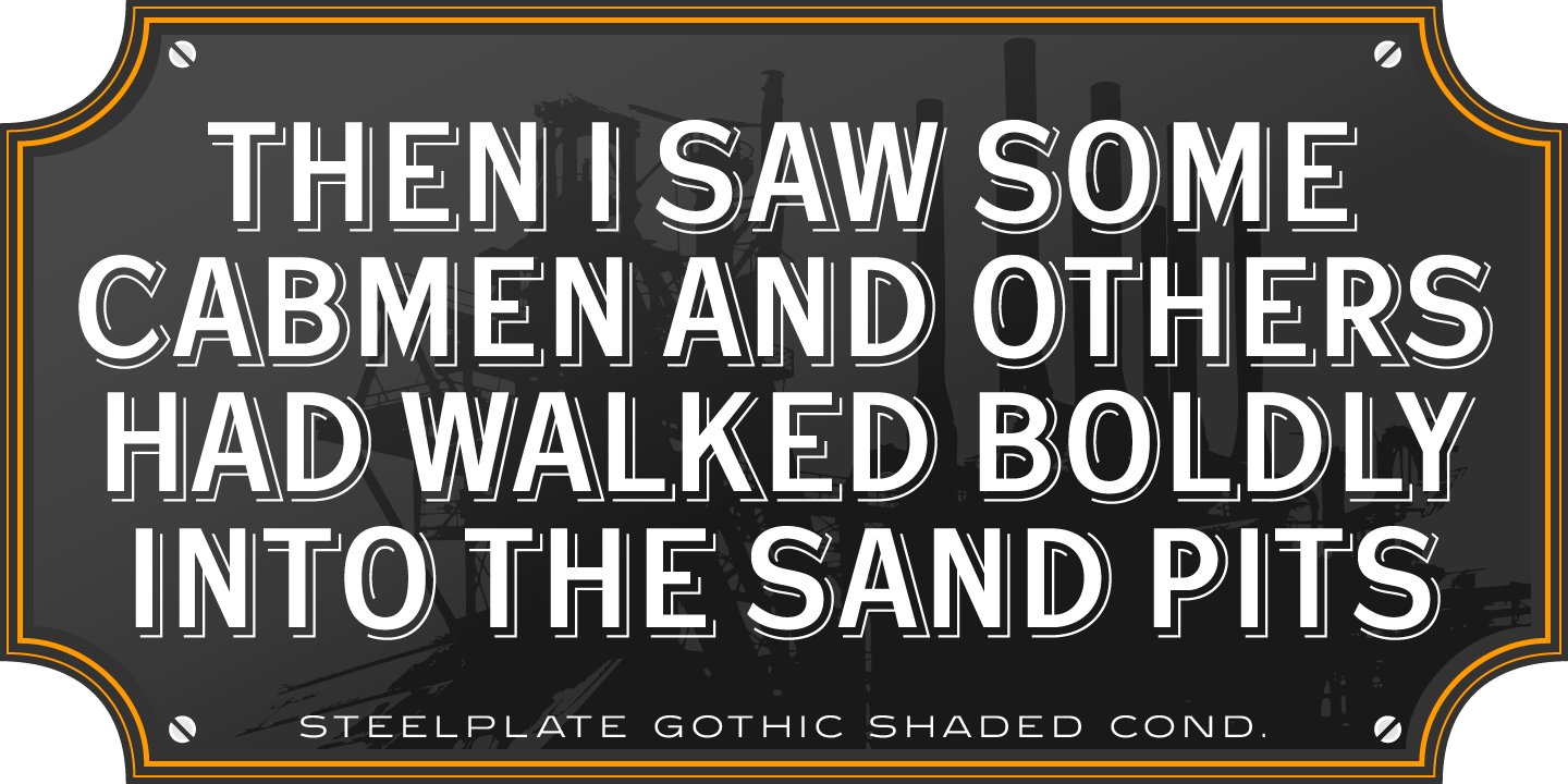 Steelplate Gothic Pro™