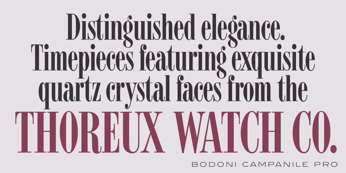 Bodoni Campanile Pro™