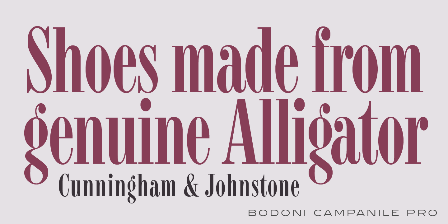 Bodoni Campanile Pro™