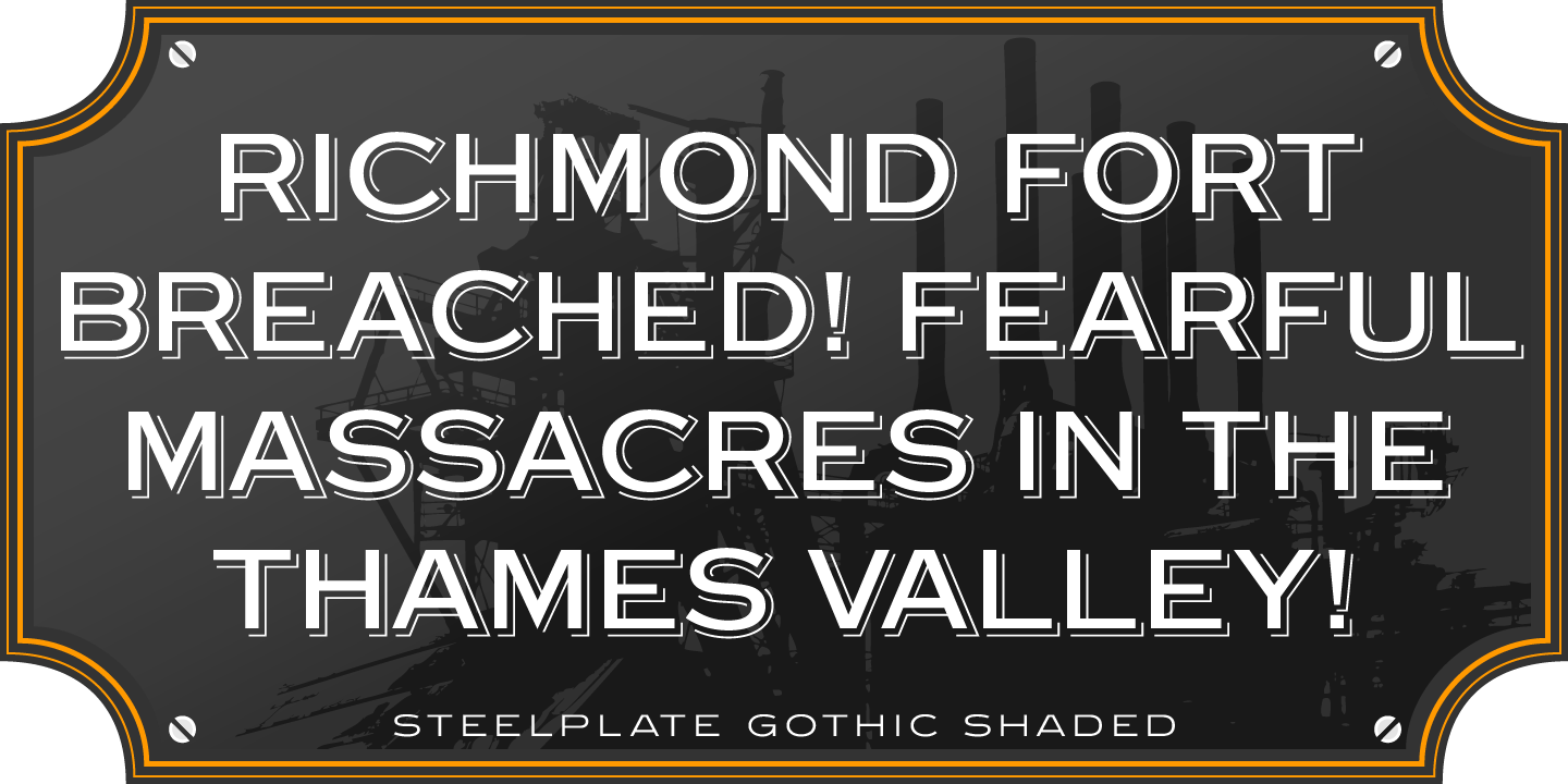 Steelplate Gothic Pro™