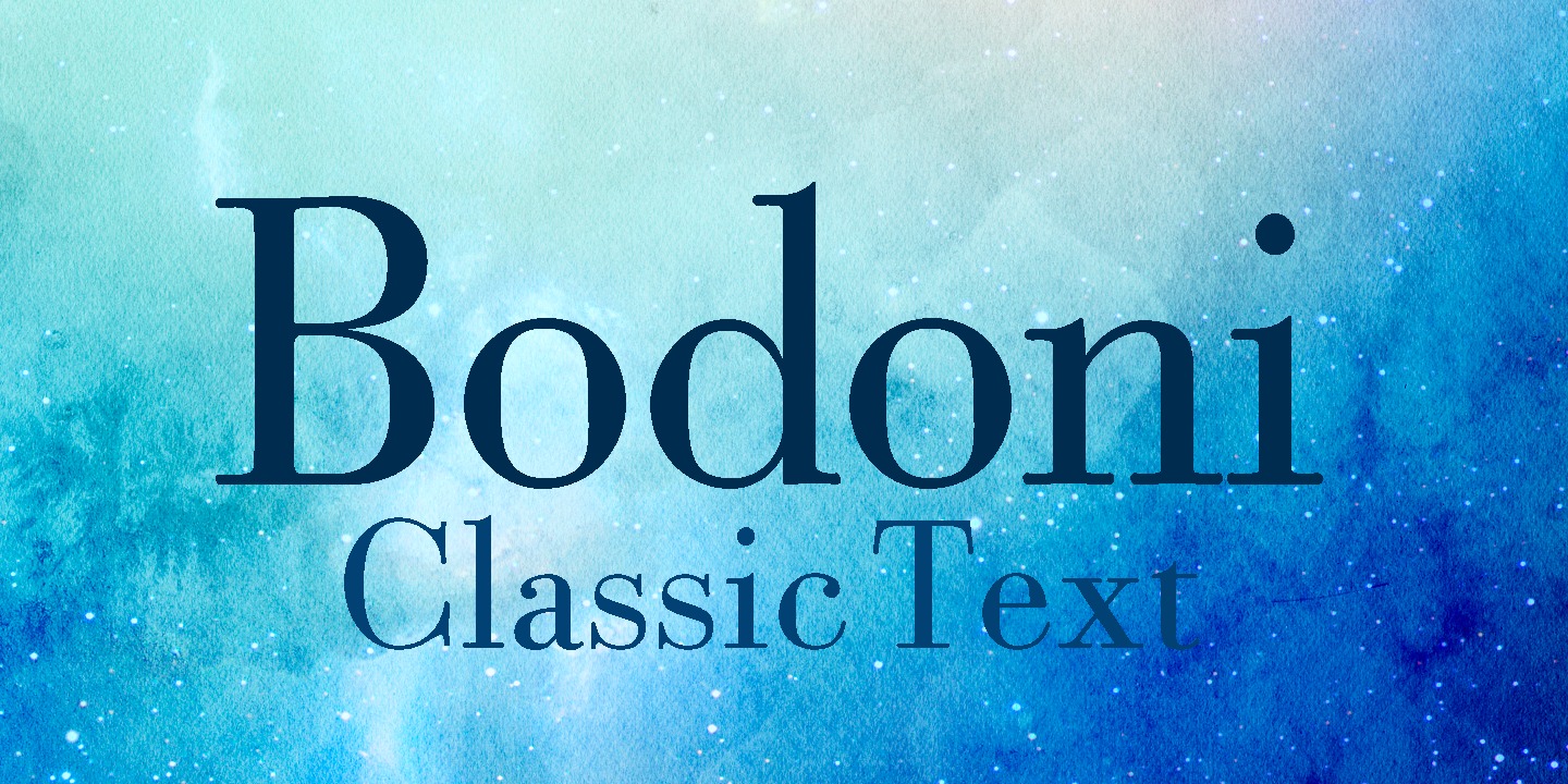 Bodoni Classic Text