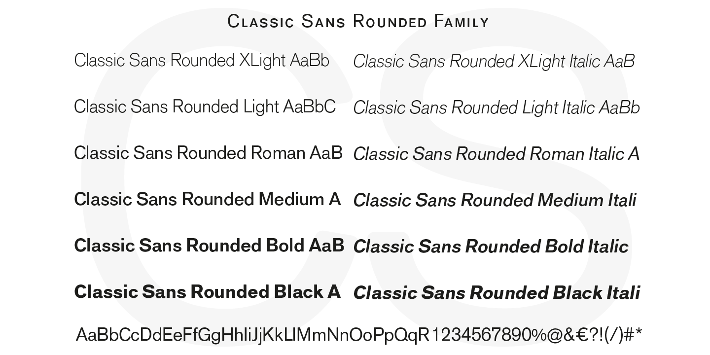 Classic Sans Rounded