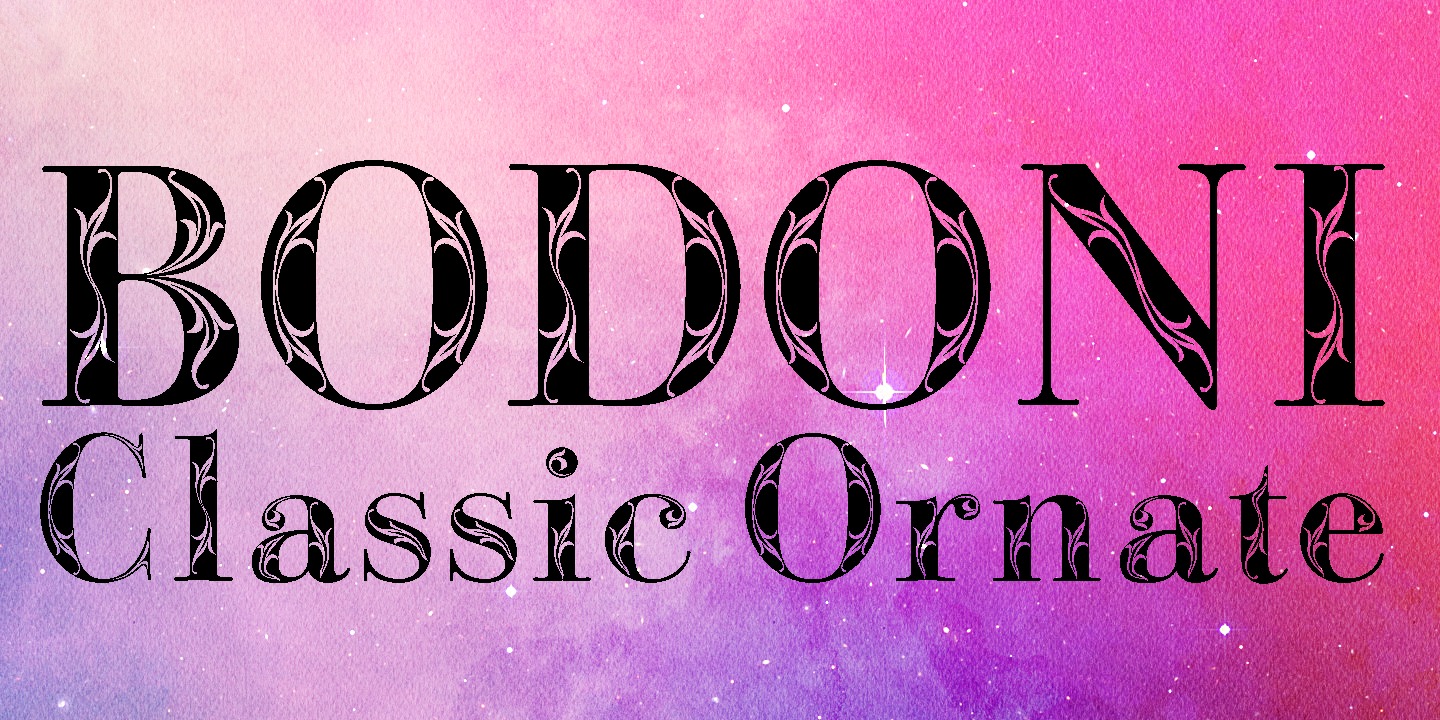 Bodoni Classic Bold Ornate