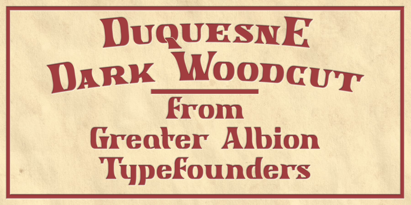 Duquesne Dark Woodcut