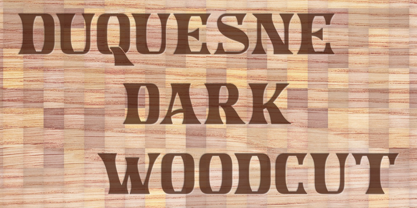 Duquesne Dark Woodcut