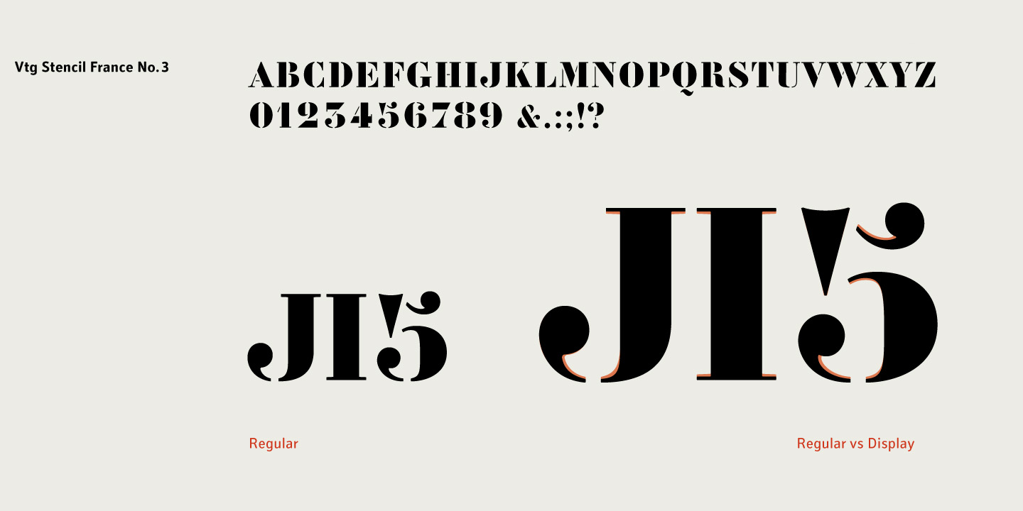 Vtg Stencil France No3™