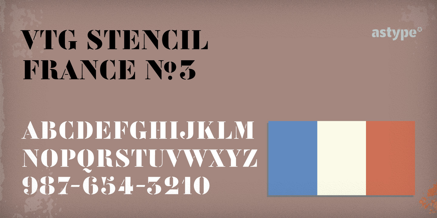Vtg Stencil France No3™