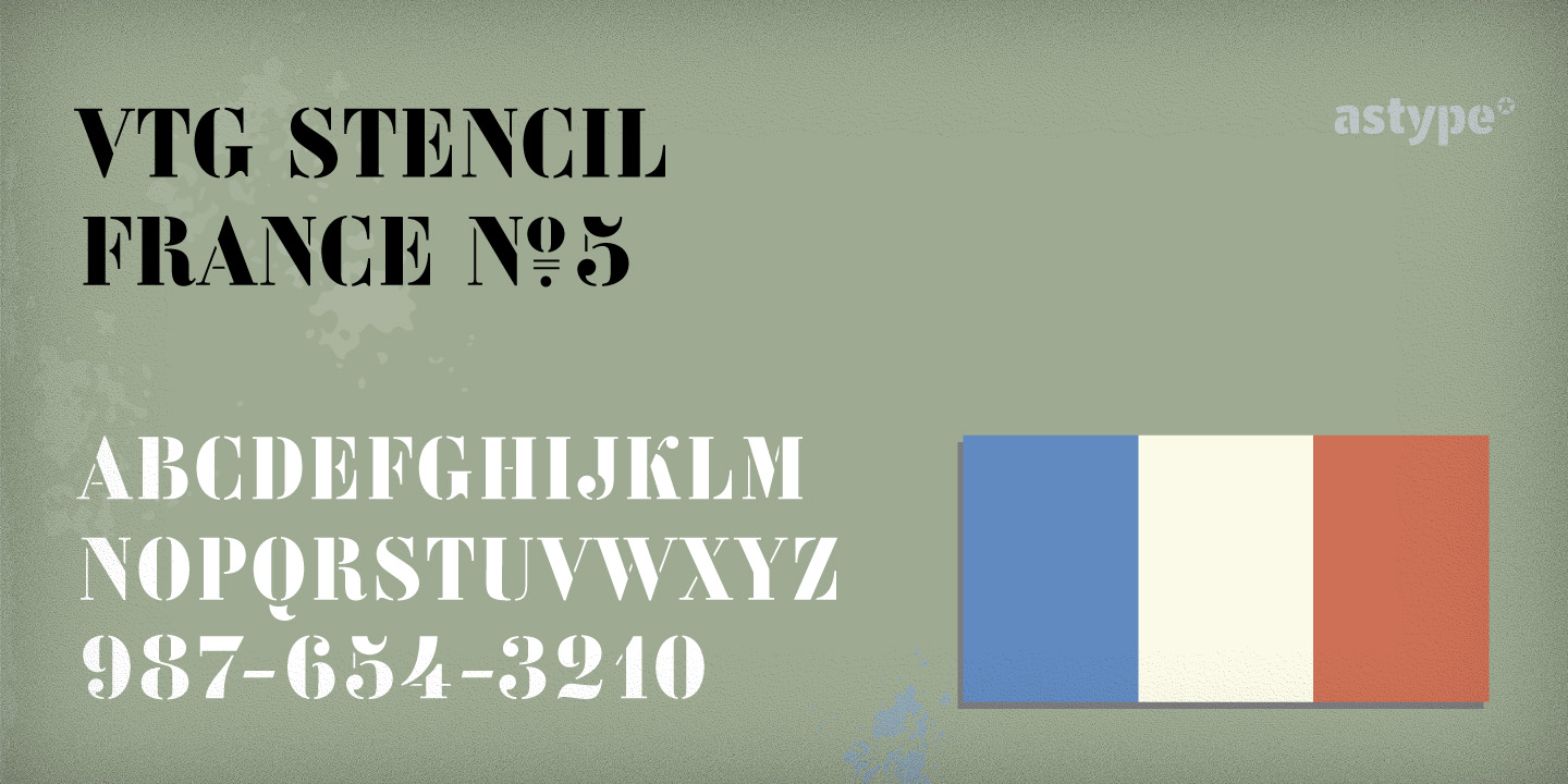 Vtg Stencil France No5™