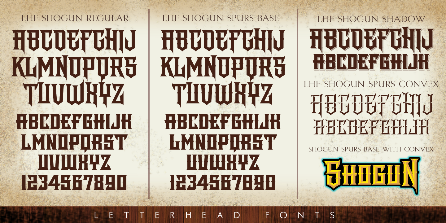 LHF Shogun Font font & Desktop MyFonts