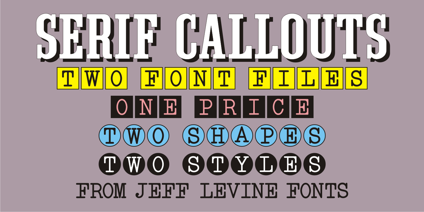 Serif Callouts JNL