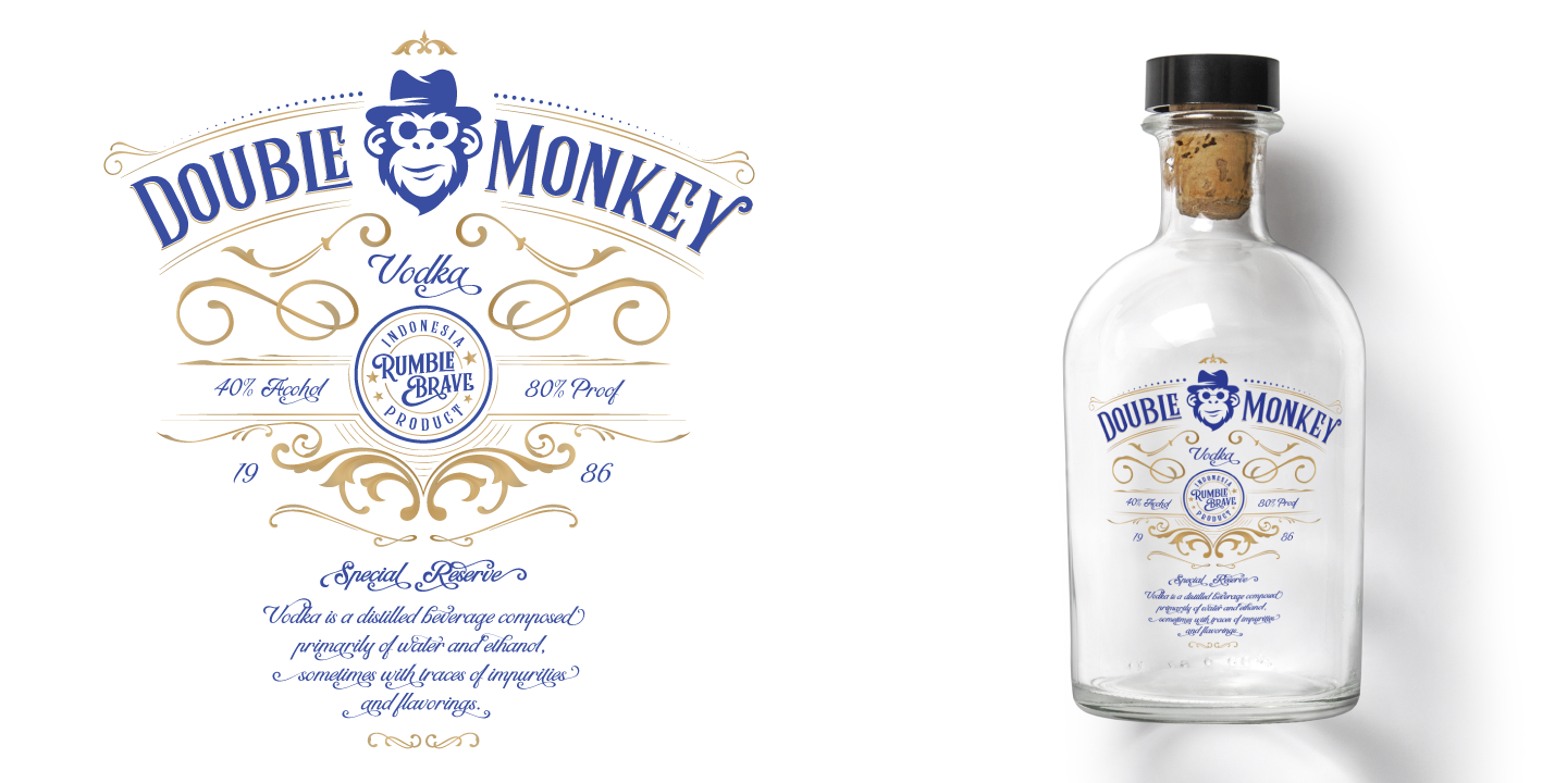 Rumble Brave Vintage Fonts