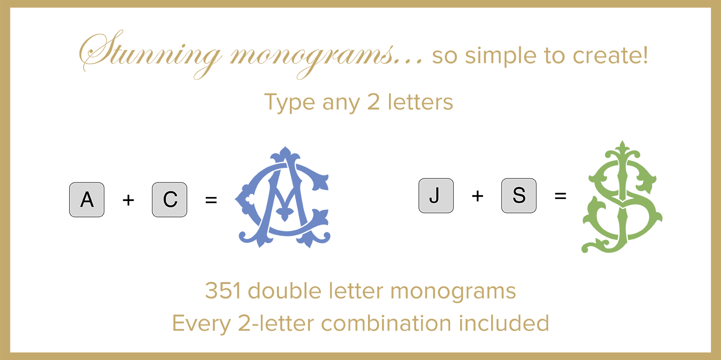 monogram chic webfont desktop