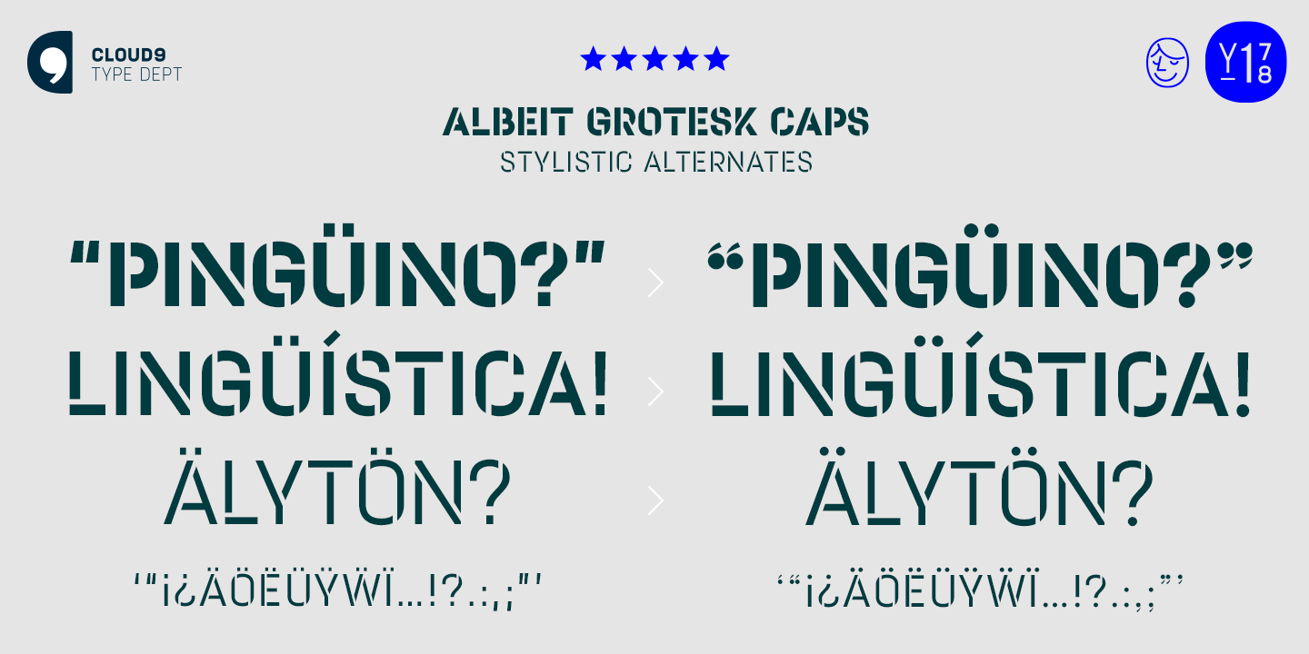 Albeit Grotesk Stencil Caps