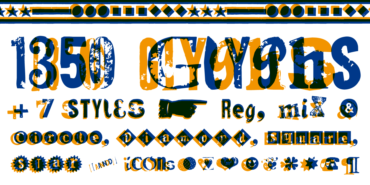 Hand Print Stamp Rough