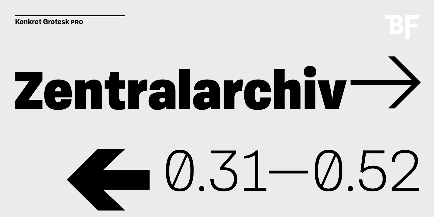 BF Konkret Grotesk Pro™