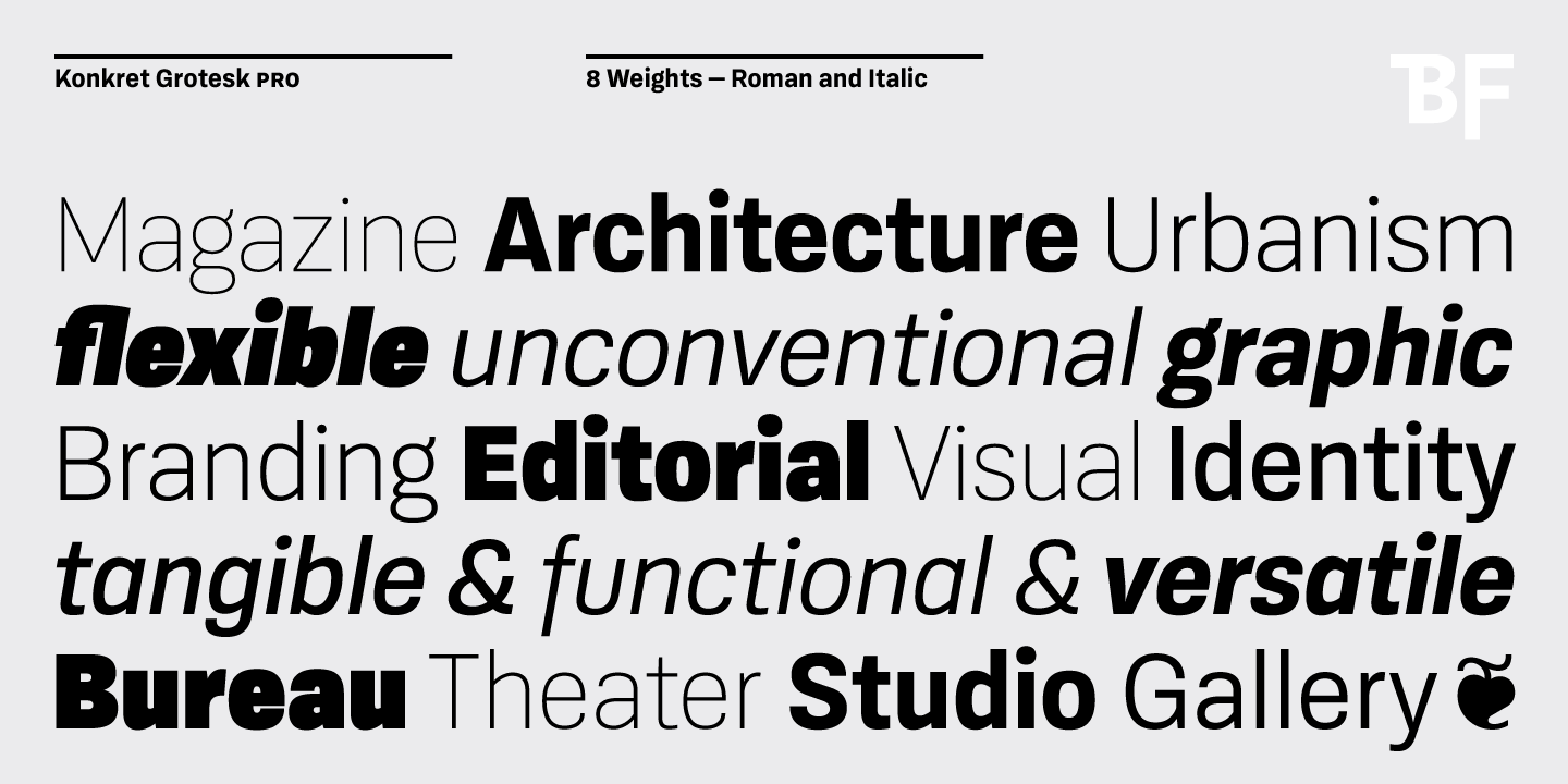 BF Konkret Grotesk Pro™