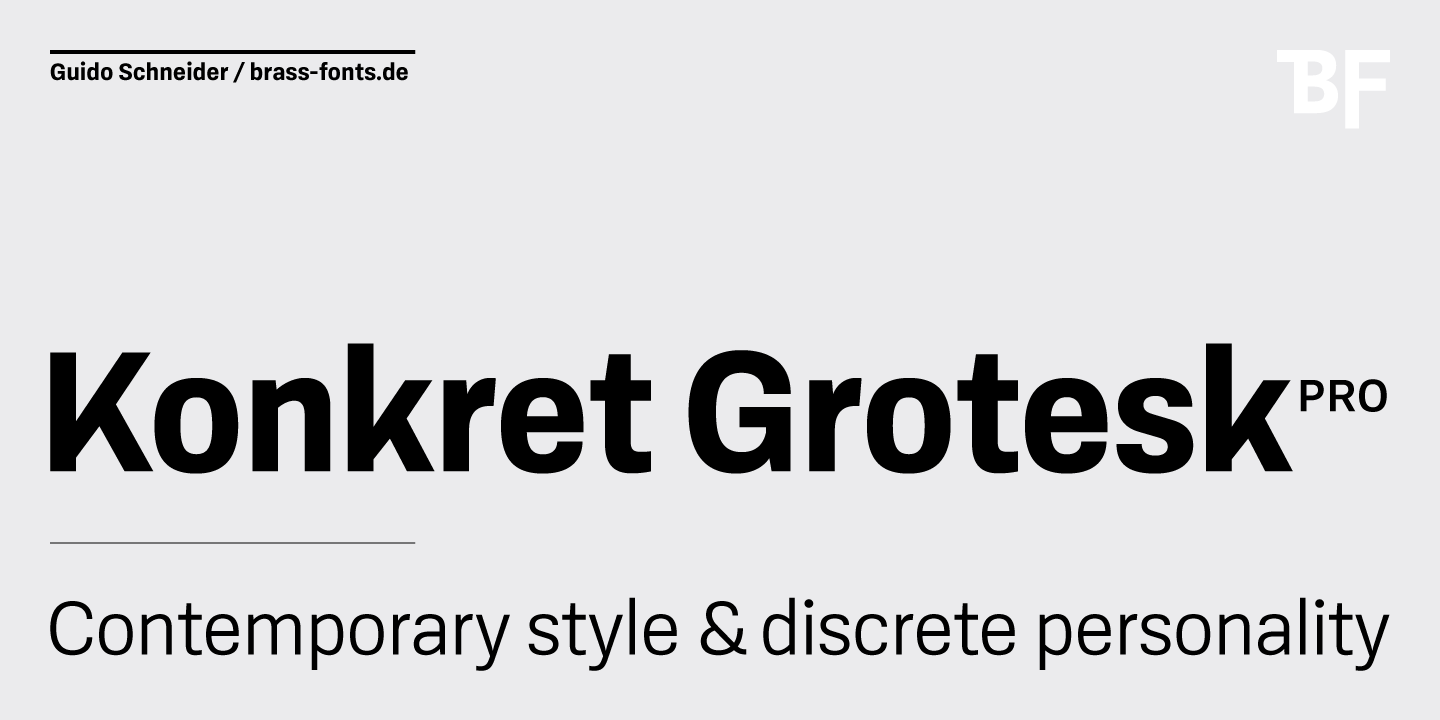 BF Konkret Grotesk Pro™
