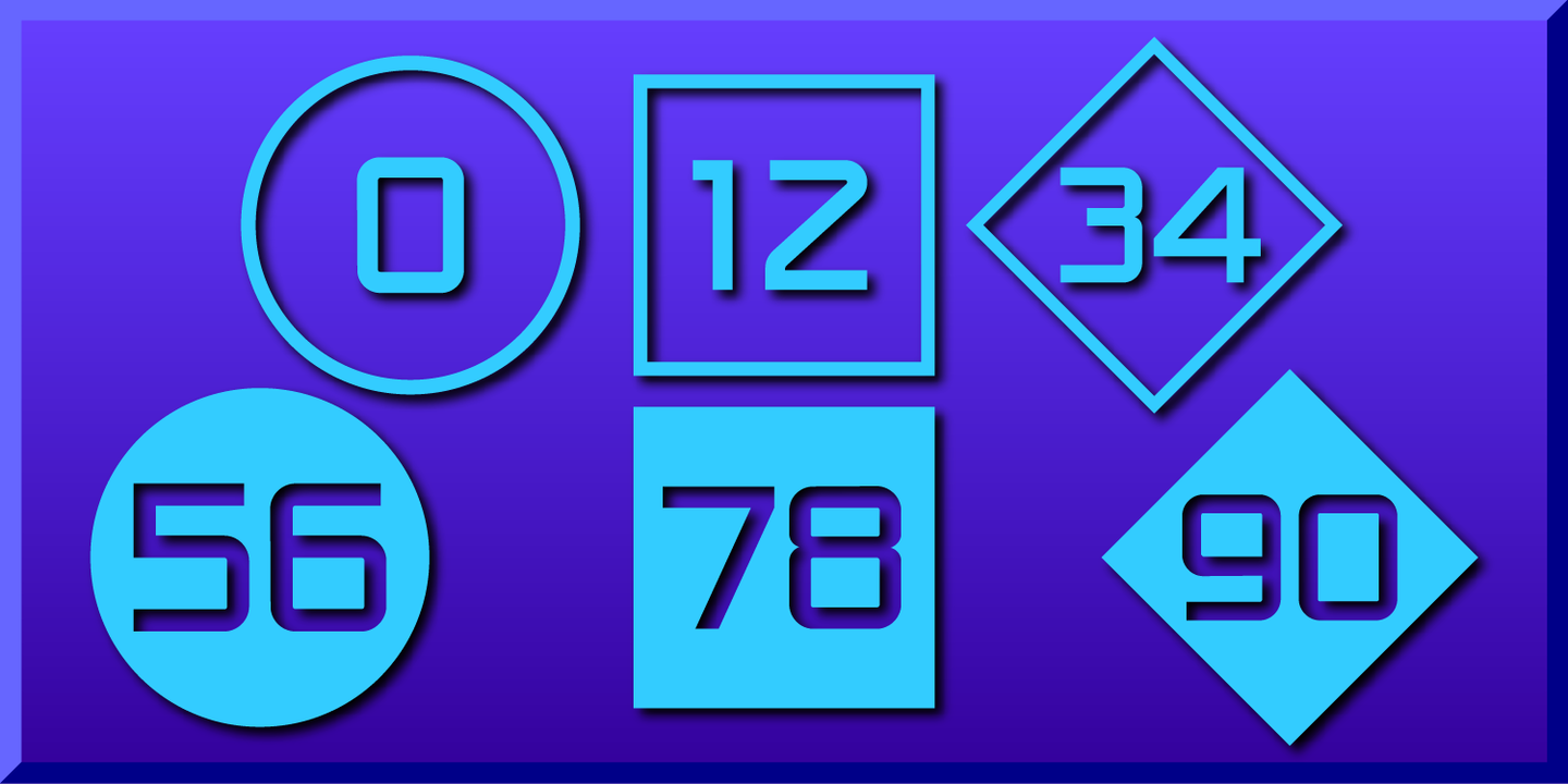 Numbers 0-99 Style One™