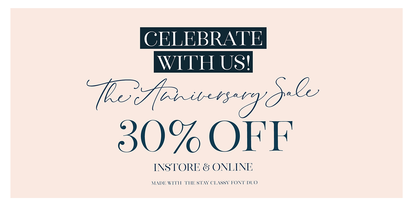 Stay Classy Font Duo