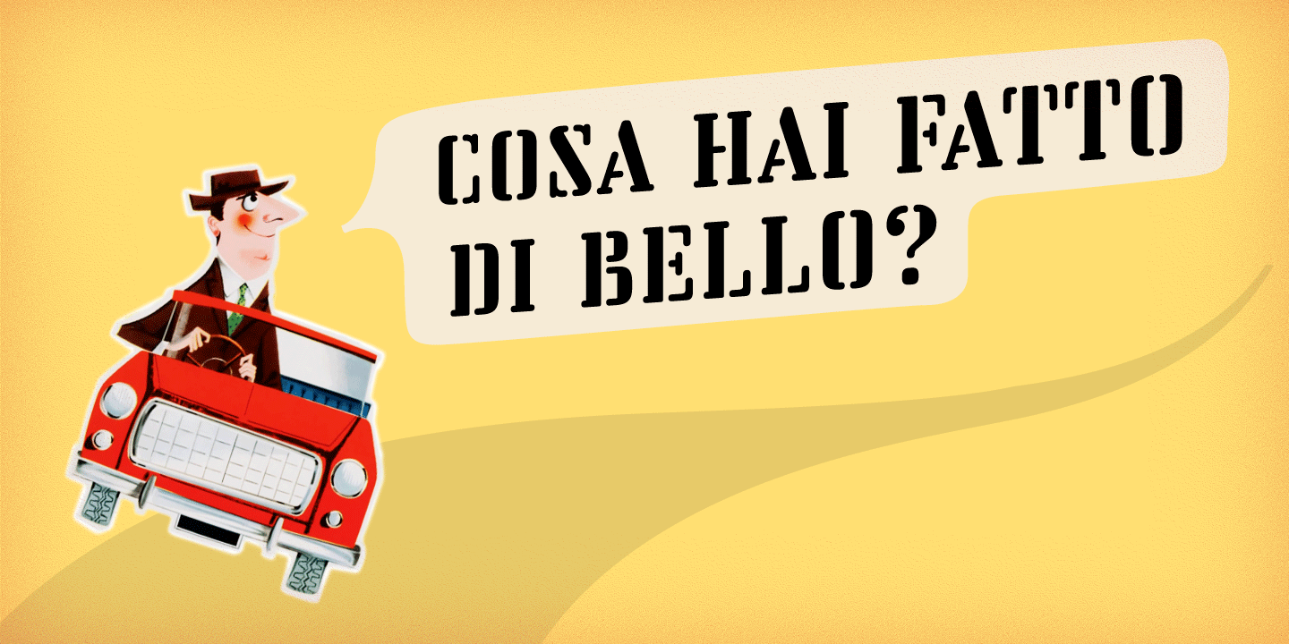 Vtg Stencil Italy No2