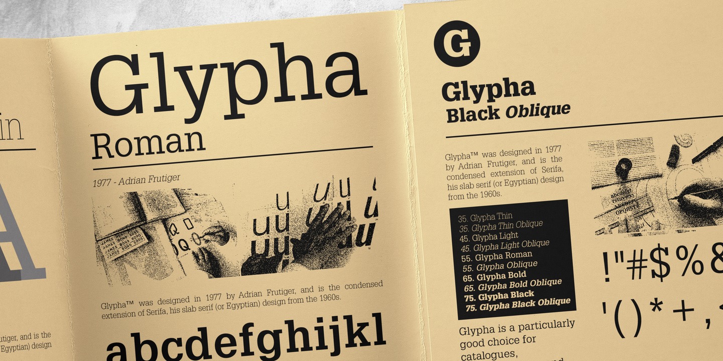 glypha black font